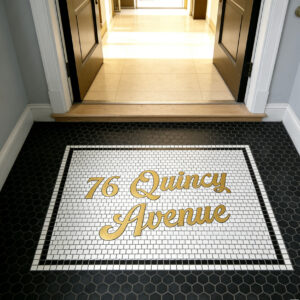 Custom mosaic artwork for commercial branding