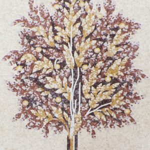 Handmade Flower Mosaic Art #17 | Botanical Tile Wall Decor