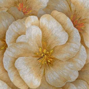 Handmade Flower Mosaic Art #39 | Botanical Tile Wall Decor