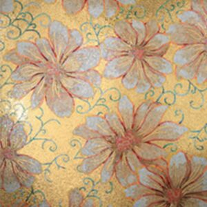 Handmade Flower Mosaic Art #47 | Botanical Tile Wall Decor