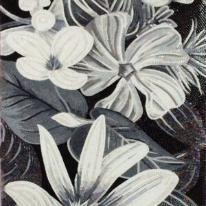 Handmade Flower Mosaic Art #86 | Botanical Tile Wall Decor