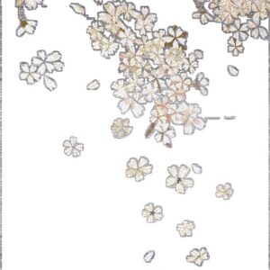 Handmade Flower Mosaic Art #116 | Botanical Tile Wall Decor