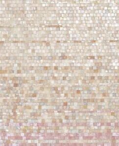 Handmade Flower Mosaic Art #118 | Botanical Tile Wall Decor