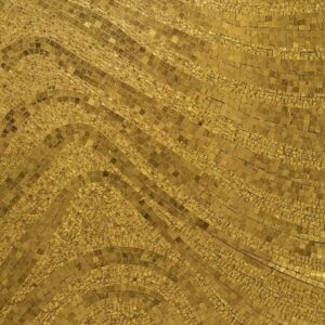 Handmade Flower Mosaic Art #119 | Botanical Tile Wall Decor