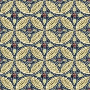 Handmade Flower Mosaic Art #121 | Botanical Tile Wall Decor