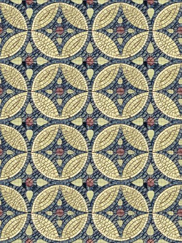 Handmade Flower Mosaic Art #121 | Botanical Tile Wall Decor