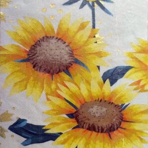 Handmade Flower Mosaic Art #160 | Botanical Tile Wall Decor