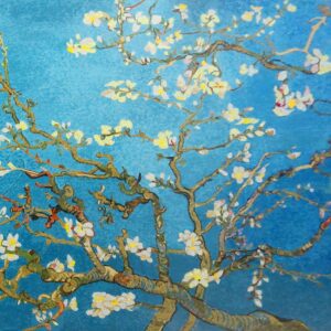 Handmade Flower Mosaic Art #167 | Botanical Tile Wall Decor