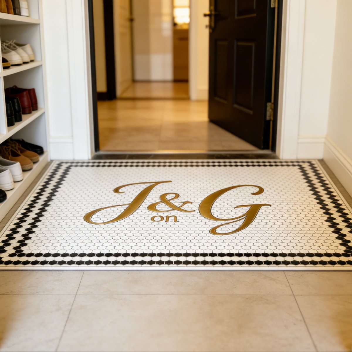 JG Custom Mosaic Design | Luxury Handcrafted Tile Art | Premium Wall Feature
