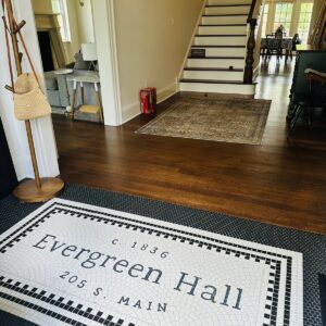 Custom Mosaic Lettering Script | Luxury Personalized Text | Metal Logo Mural Tile