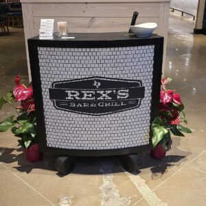 Personalized Mosaic Sign | Decorative Script Lettering | Ceramic Indoor Outdoor Tile