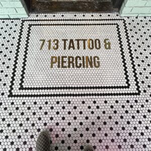 Elegant Mosaic Word Art | Custom Phrase Design | Ceramic Statement Feature Tile