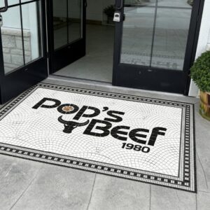 Artisan Handcrafted Mosaic Name | Personalized Custom Script Lettering | Ceramic Wall Tile Art