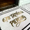 Product 5222 Image 4 Custom Mosaic Lettering Floor Tattoo Design 678 | BiliTiles