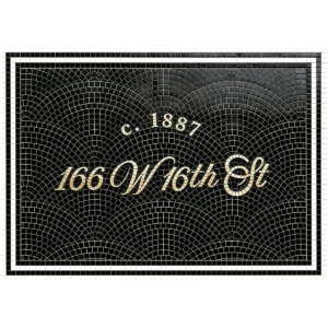 Product 5223 Image 1 Custom Mosaic Lettering Floor Pattern 1887 | BiliTiles