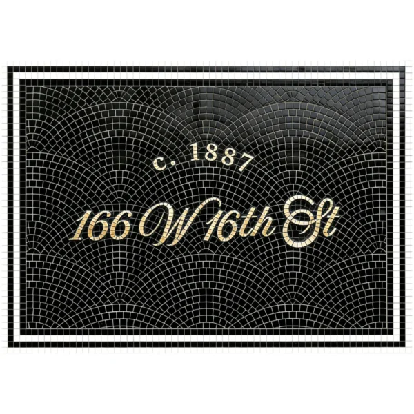 Product 5223 Image 1 Custom Mosaic Lettering Floor Pattern 1887 | BiliTiles
