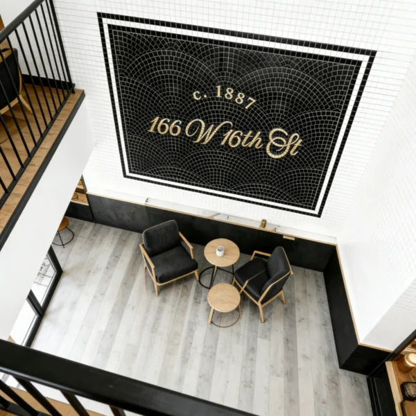 Product 5223 Image 5 Custom Mosaic Lettering Floor Pattern 1887 | BiliTiles