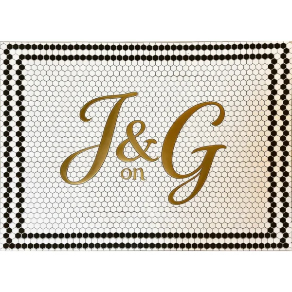 Custom Mosaic Lettering Floor JG Art Collection | BiliTiles