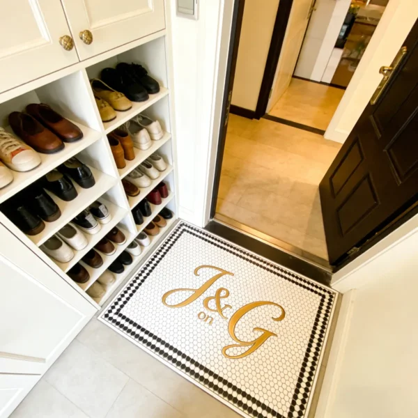 Custom Mosaic Lettering Floor JG Art Collection | BiliTiles