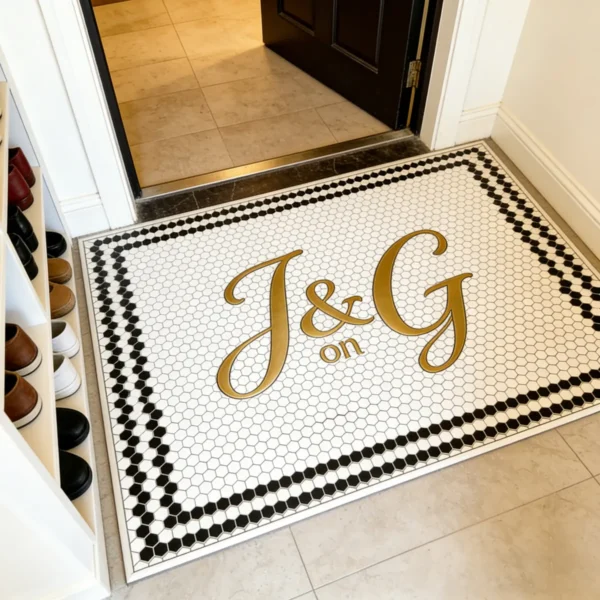 Custom Mosaic Lettering Floor JG Art Collection | BiliTiles