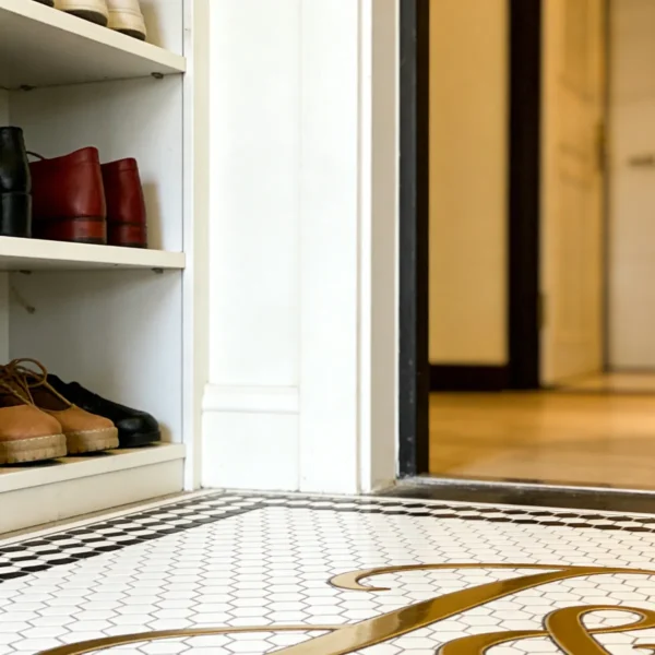 Custom Mosaic Lettering Floor JG Art Collection | BiliTiles