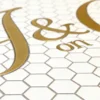 Custom Mosaic Lettering Floor JG Art Collection | BiliTiles