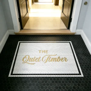 Product 5227 Image 1 Custom Mosaic Lettering Floor Quiet Art Collection | BiliTiles
