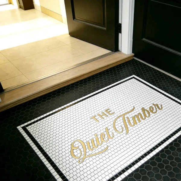 Product 5227 Image 3 Custom Mosaic Lettering Floor Quiet Art Collection | BiliTiles