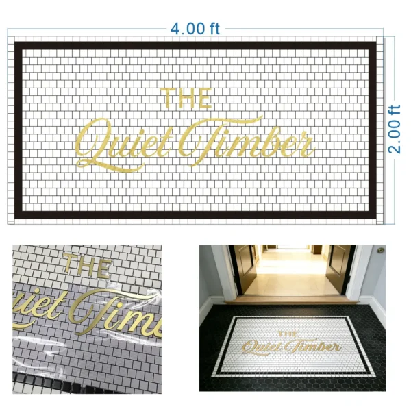 Product 5227 Image 6 Custom Mosaic Lettering Floor Quiet Art Collection | BiliTiles