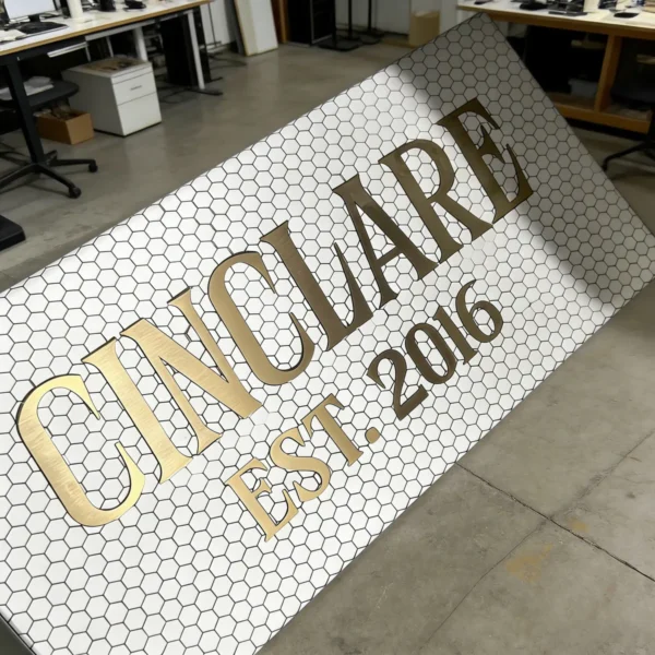 Product 5230 Image 11 Custom Mosaic Lettering Floor CINCLARE Design | BiliTiles
