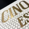 Product 5230 Image 4 Custom Mosaic Lettering Floor CINCLARE Design | BiliTiles