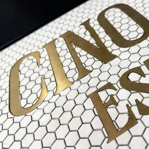 Product 5230 Image 4 Custom Mosaic Lettering Floor CINCLARE Design | BiliTiles