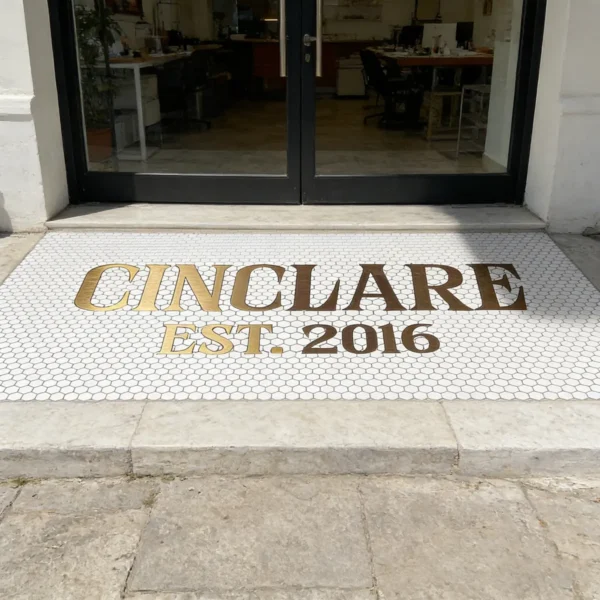 Product 5230 Image 5 Custom Mosaic Lettering Floor CINCLARE Design | BiliTiles