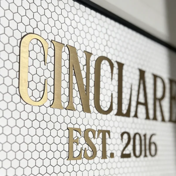 Product 5230 Image 7 Custom Mosaic Lettering Floor CINCLARE Design | BiliTiles
