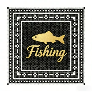 Product 5231 Image 1 Custom Mosaic Lettering Floor LON Brand Design | BiliTiles