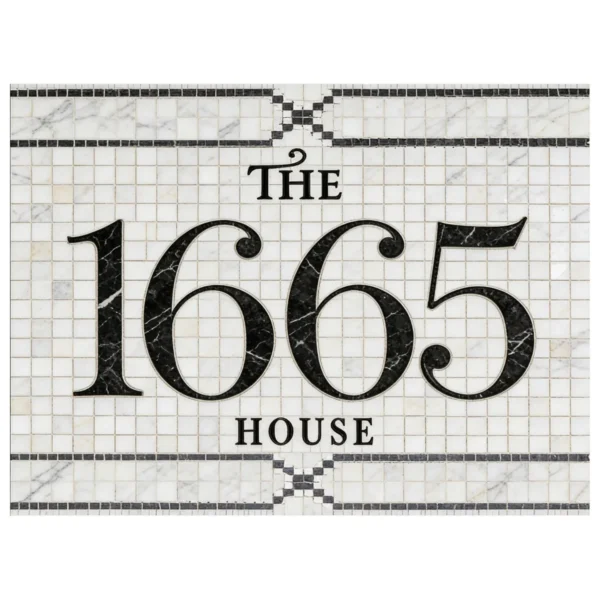 Product 5232 Image 5 Custom Mosaic Lettering Floor Classic Pattern 1665 | BiliTiles