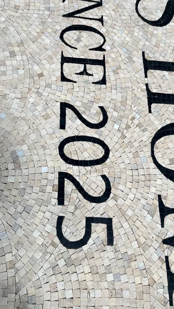 Product 5234 Image 2 Custom Mosaic Lettering Floor VIS-HOME Design | BiliTiles