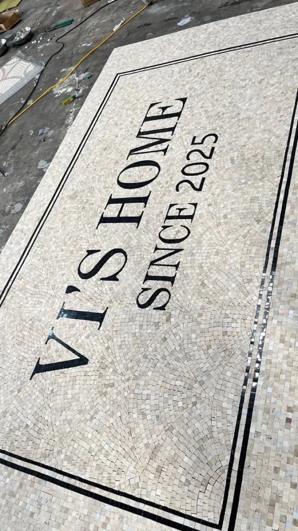 Product 5234 Image 3 Custom Mosaic Lettering Floor VIS-HOME Design | BiliTiles