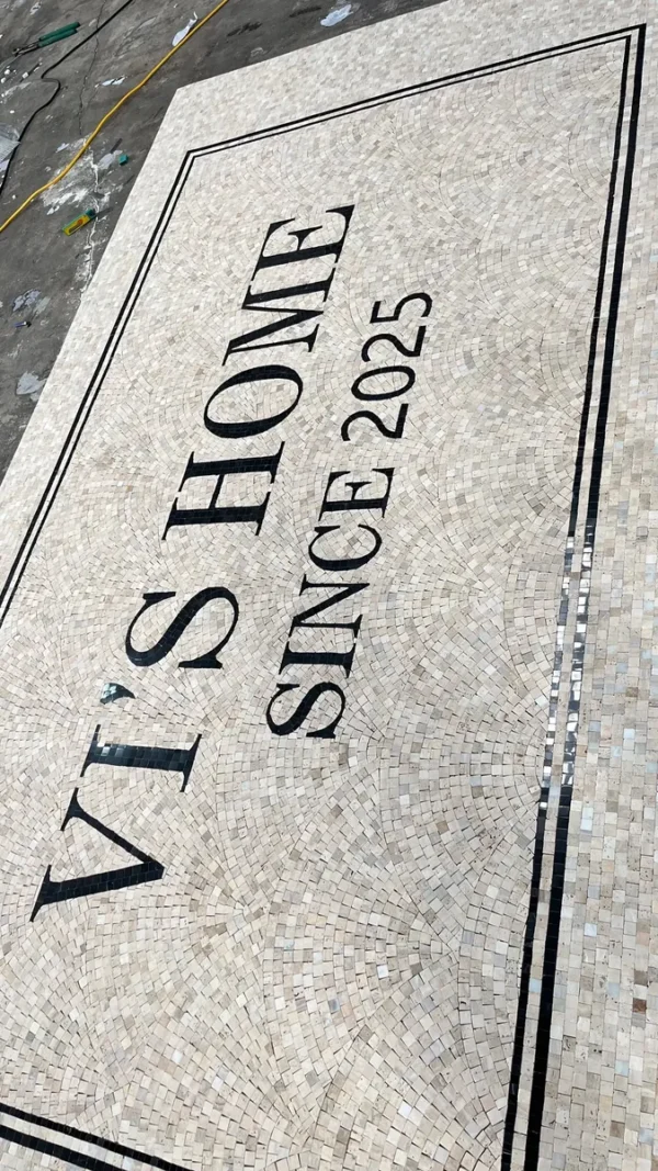 Product 5234 Image 4 Custom Mosaic Lettering Floor VIS-HOME Design | BiliTiles