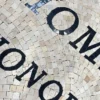 Product 5235 Image 3 Custom Mosaic Lettering Floor Design | Z&W Custom Mosaic Collection | BiliTiles