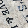 Product 5235 Image 4 Custom Mosaic Lettering Floor Design | Z&W Custom Mosaic Collection | BiliTiles