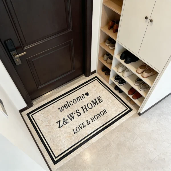 Product 5235 Image 8 Custom Mosaic Lettering Floor Design | Z&W Custom Mosaic Collection | BiliTiles
