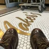Product 5237 Image 1 Custom Mosaic Lettering Floor Modern Pattern 0413 | BiliTiles