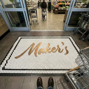 Product 5237 Image 2 Custom Mosaic Lettering Floor Modern Pattern 0413 | BiliTiles