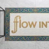 Custom Mosaic Lettering Floor Flow Art Design | BiliTiles