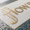 Custom Mosaic Lettering Floor Flow Art Design | BiliTiles