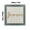 Custom Mosaic Lettering Floor Flow Art Design | BiliTiles