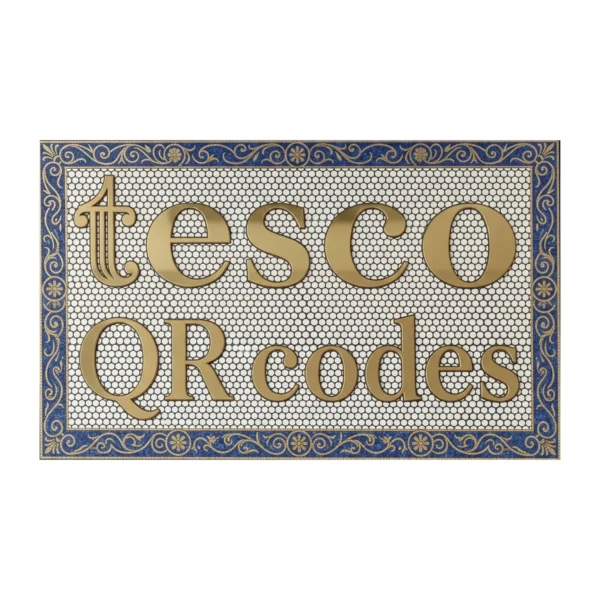 Product 5239 Image 2 Custom Mosaic Lettering Floor QR Code Design | BiliTiles