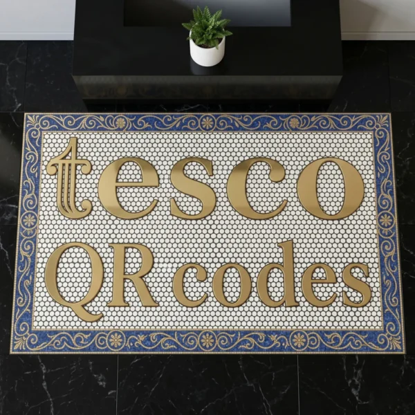 Product 5239 Image 3 Custom Mosaic Lettering Floor QR Code Design | BiliTiles