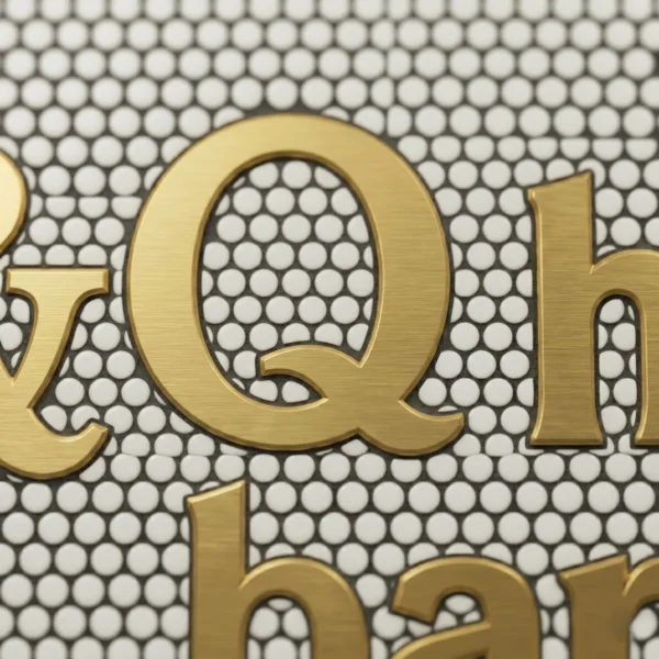 Product 5241 Image 2 Custom Mosaic Lettering Floor BQ Design | BiliTiles